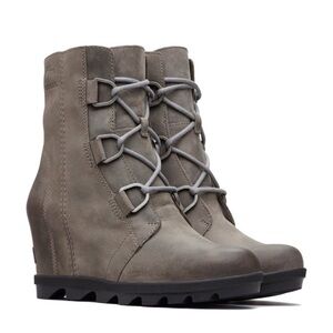 Sorel Women's Joan of Arctic Wedge II Boots Quarry Grey Women’s 9.5